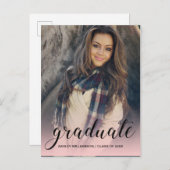 祝写真ピグラデーションンク インビテーションポストカード (正面/裏面)