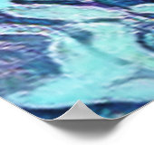 祝冬考え雪写真の強化 ポスター (角)