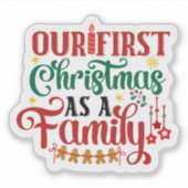 祝初めてのクリスマス シール (正面)