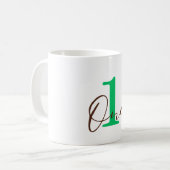 祝初年度 コーヒーマグカップ (正面左)