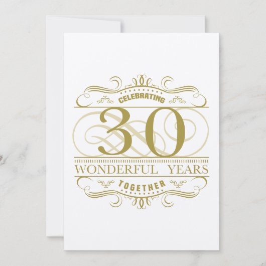 祝創立30周年 カード (正面)