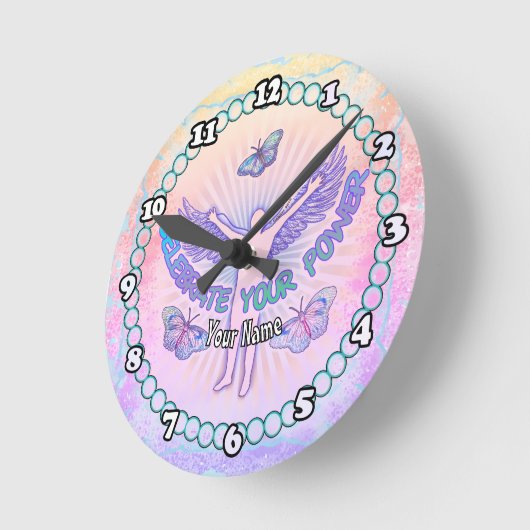 祝力 ラウンド壁時計 (傾斜)