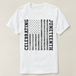 祝十二月動揺して米国国旗 Tシャツ