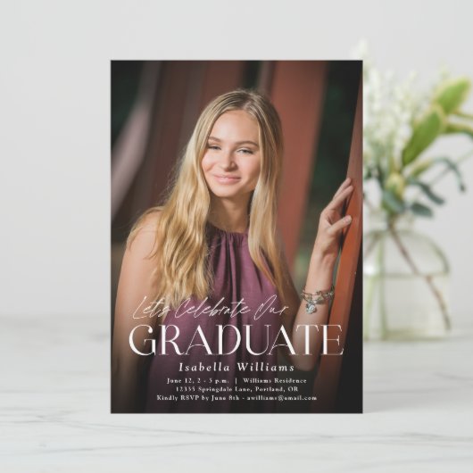 祝卒業会 招待状 (スタンド正面)