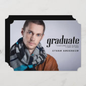 祝卒業会 招待状 (正面/裏面)