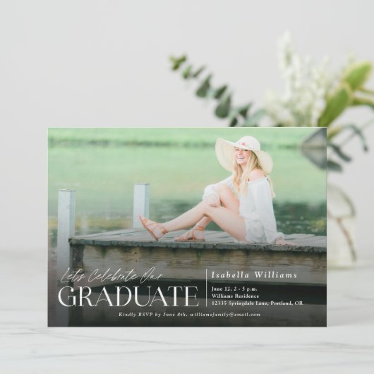 祝卒業会 招待状 (スタンド正面)