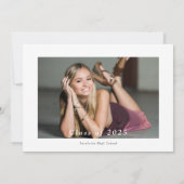 祝卒業会 招待状 (裏面)