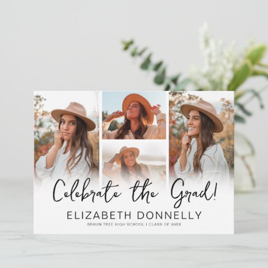 祝卒業写真 招待状 (スタンド正面)