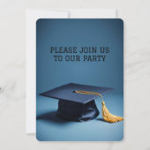 祝卒業！カスタム卒業党 招待状 (裏面)