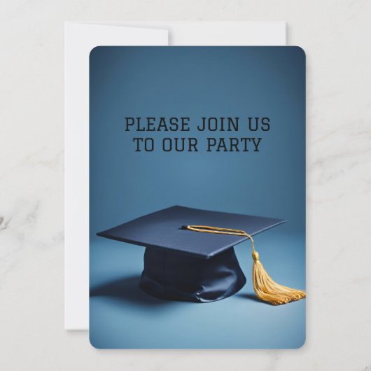 祝卒業！カスタム卒業党 招待状 (裏面)