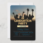 祝卒業！カスタム卒業党 招待状 (正面)