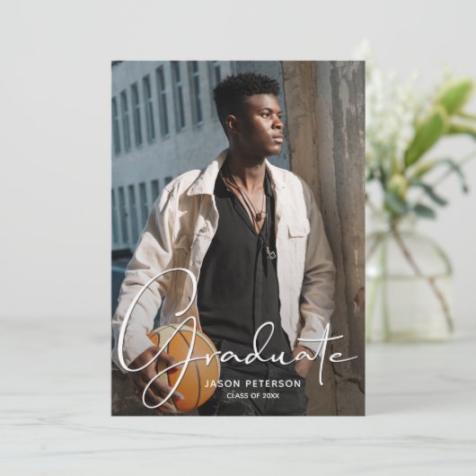 祝卒業 案内状 (スタンド正面)