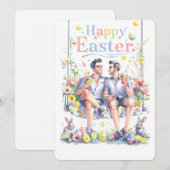 祝同性愛者愛でイースター シーズンカード (正面/裏面)