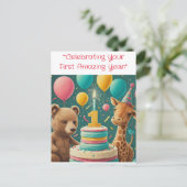 「祝君の初めての素晴らしい年だ！」 ポストカード (スタンド正面)