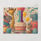 「祝君の初めての素晴らしい年だ！」 ポストカード (裏面)