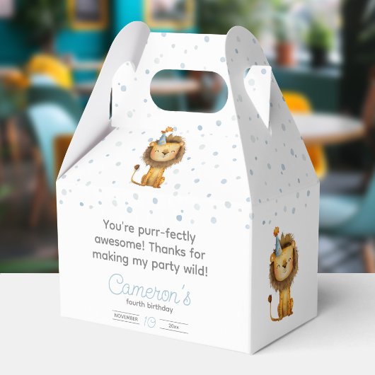 祝吠え声！ボーイズライオン誕生日 フェイバーボックス