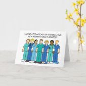 祝呼吸器セラピスト卒業 カード (黄色い花)