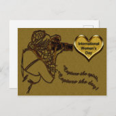 祝国際的 – 女性の日 ポストカード (正面/裏面)