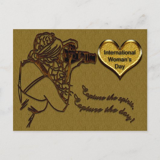 祝国際的 – 女性の日 ポストカード (正面)