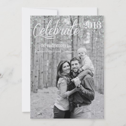 祝季節 招待状 (正面)