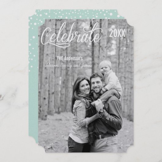 祝季節 招待状 (正面/裏面)