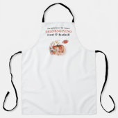 祝宴とサッカー感謝祭ディナーホスト エプロン (正面)