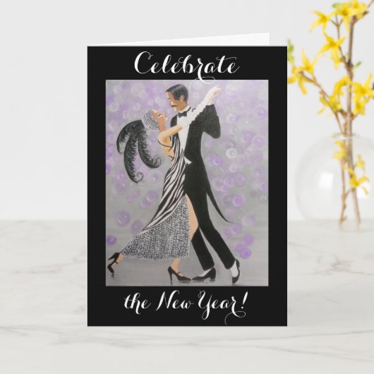 祝年賀状 カード (黄色い花)