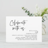 祝式レセプシモダンョン 招待状 (スタンド正面)