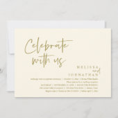 祝式レセプシモダンョン 招待状 (正面)