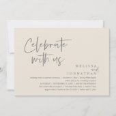 祝式レセプシモダンョン 招待状 (正面)