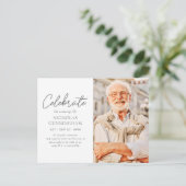 祝彼の驚くべき生シンプル活モダン写真 ポストカード (スタンド正面)