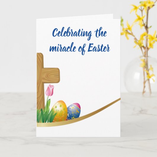 **祝復活祭の奇跡** カード (黄色い花)