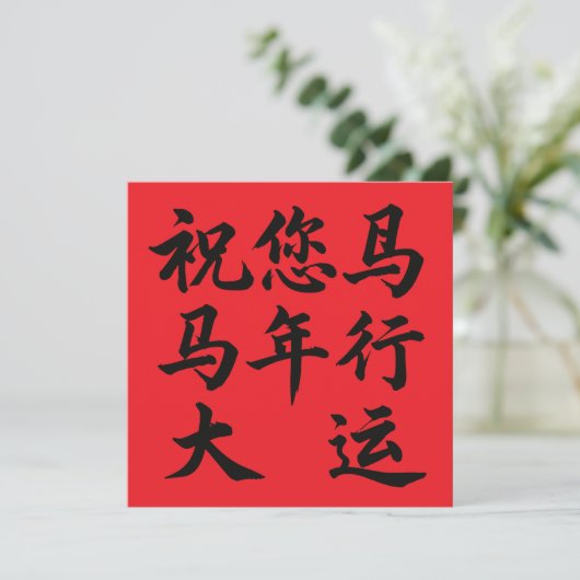 祝您马年行大运 Wishing You Great Fortune In The Year  (スタンド正面)