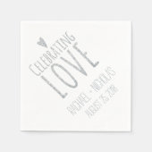 祝愛 | 結婚s スタンダードカクテルナプキン (正面)