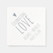 祝愛 | 結婚s スタンダードカクテルナプキン (正面)