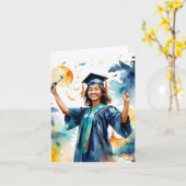 祝成功！-卒業 カード (黄色い花)