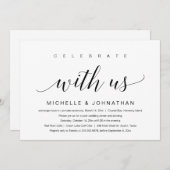 祝我々と結婚共に 招待状 (正面/裏面)