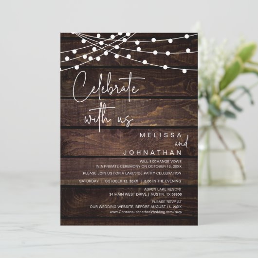 祝我ら素朴と結婚はパーティー 招待状 (スタンド正面)