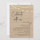 祝我ら素朴と結婚はパーティー 招待状 (正面)