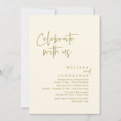 祝披露宴モダン 招待状 (正面)