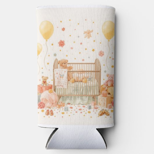 祝新生児 スリム缶クーラー (正面)