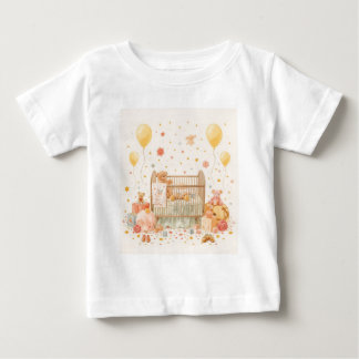 祝新生児 ベビーTシャツ
