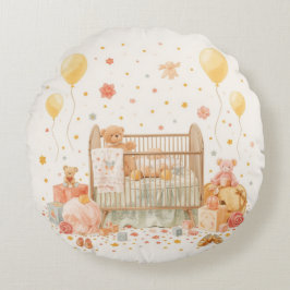 祝新生児 ラウンドクッション