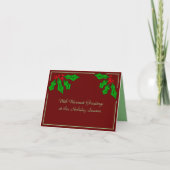 祝日のクリスマスグリーティングカード シーズンカード (正面)