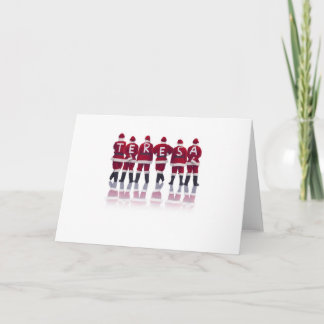 祝日のグリーティングカードに任意の名前を付けます！ シーズンカード