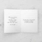 祝日のメールボックス、住所の変更クリスマスツリー シーズンカード (内部)