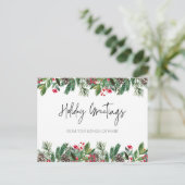 祝日の挨拶はがき、クリスマス・ホリデー シーズンポストカード (スタンド正面)