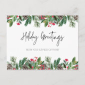 祝日の挨拶はがき、クリスマス・ホリデー シーズンポストカード (正面)