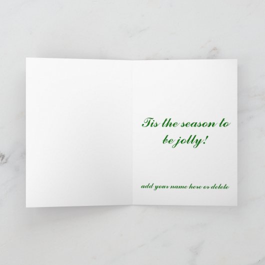 祝日の挨拶またはパーティの招待状カード シーズンカード (内部)