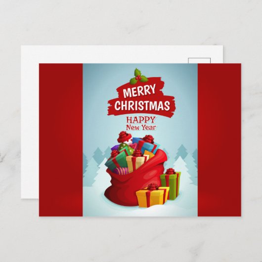 祝日の挨拶 ポストカード (正面/裏面)